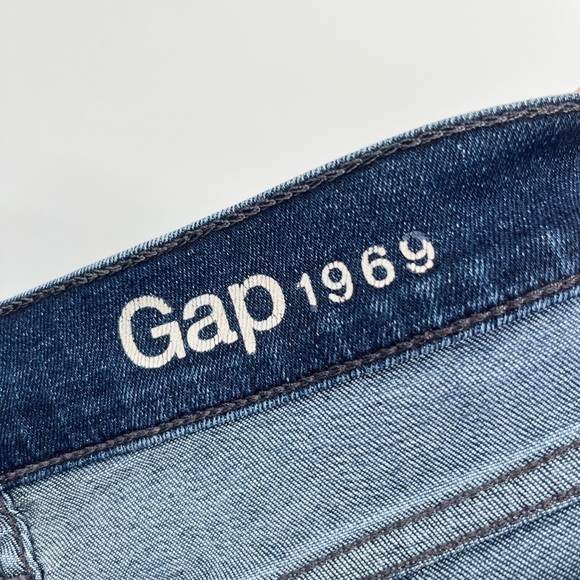 Gap Dark Wash Slim Straight Denim Jeans Size 27 - Picture 8 of 11
